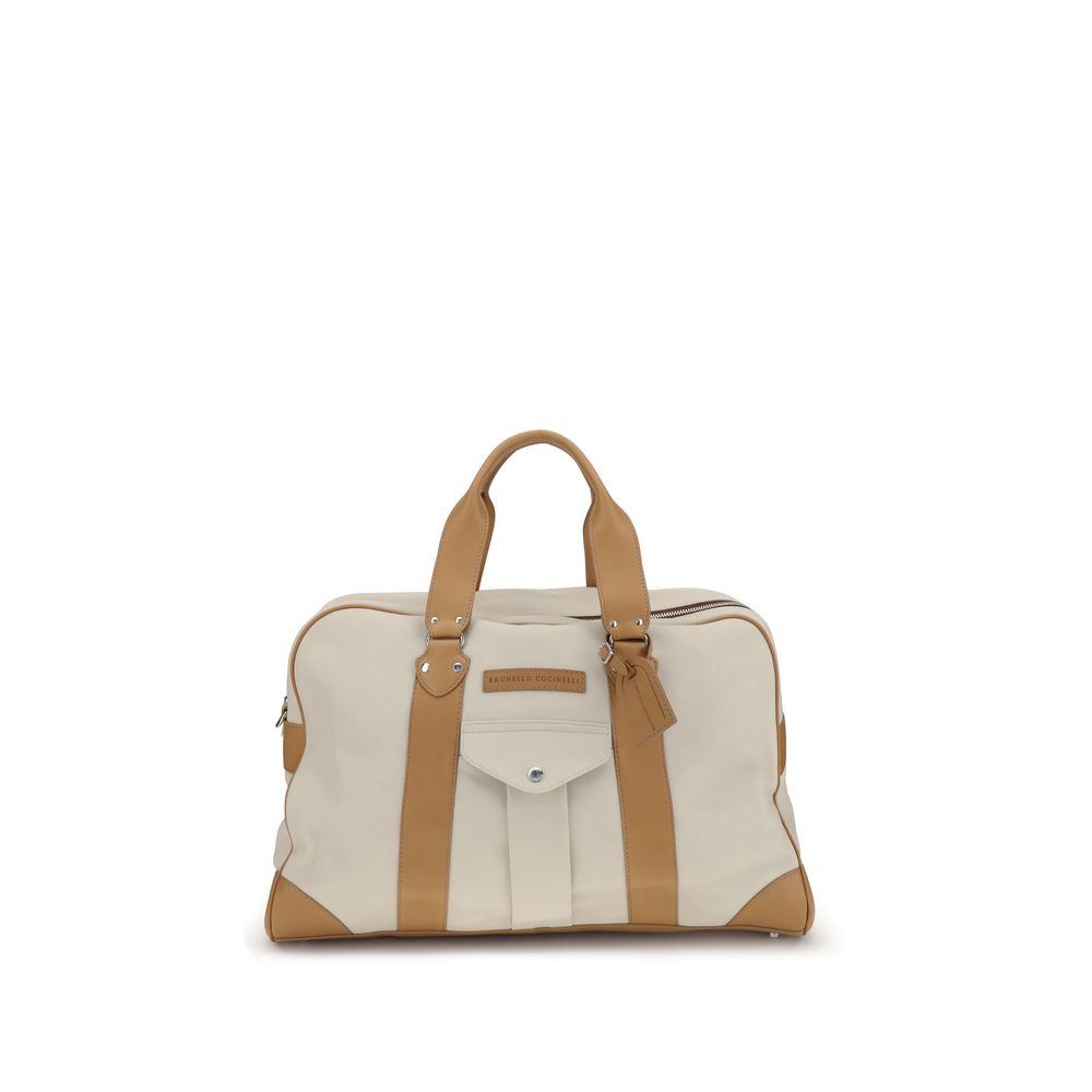 Beige Calf Leather Bos Taurus Luggage And Travel - ventzia
