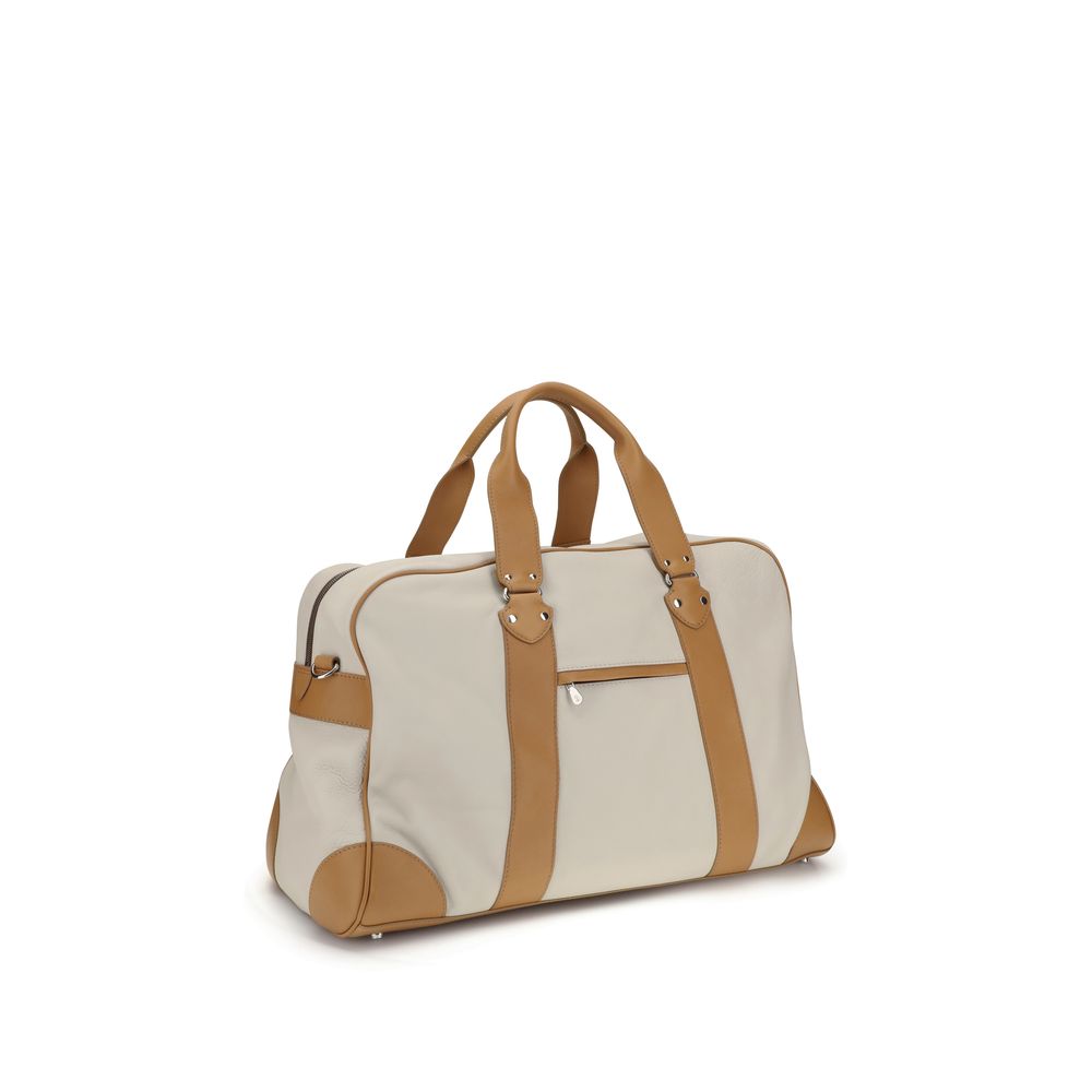 Beige Calf Leather Bos Taurus Luggage And Travel - ventzia