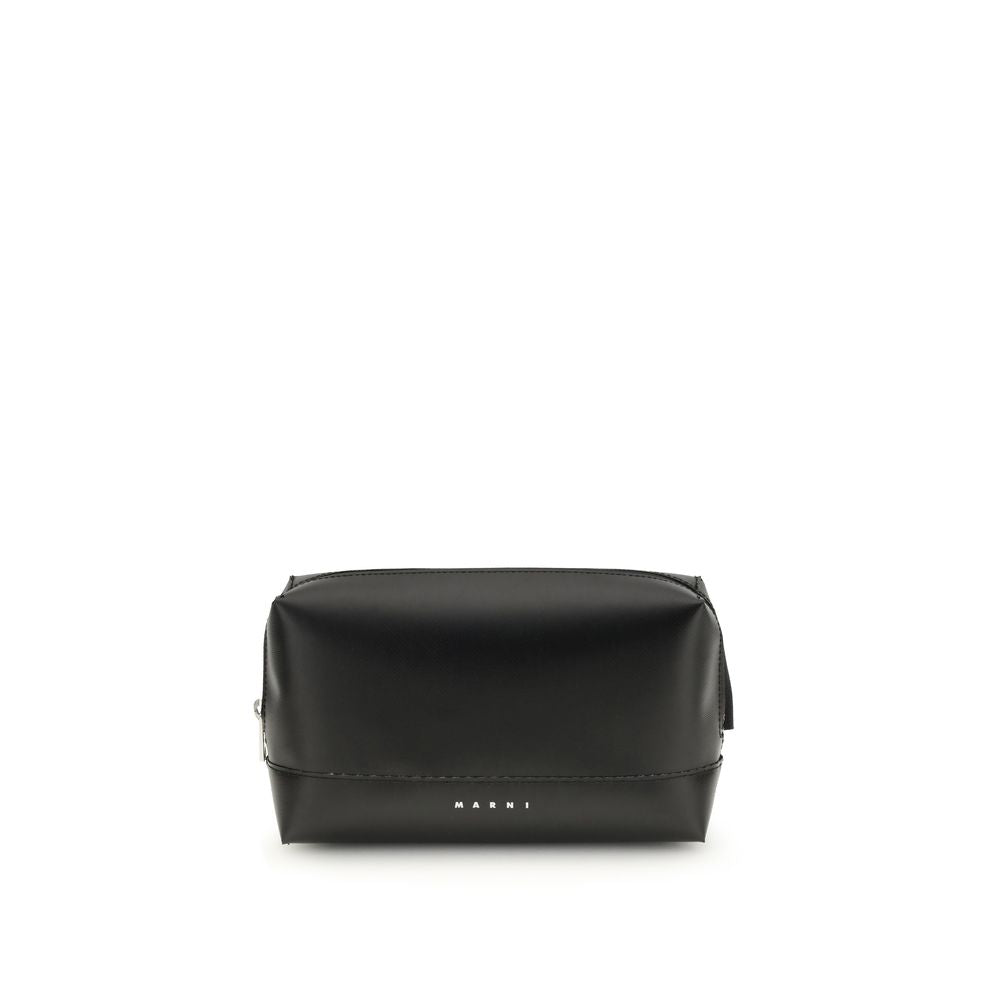 Black Calf Leather Bos Taurus Shoulder Bag - ventzia