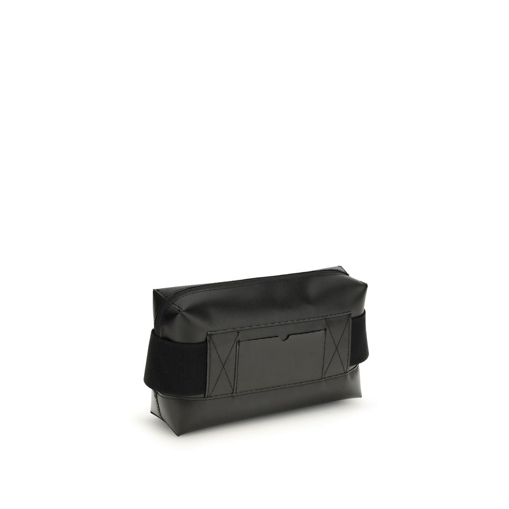 Black Calf Leather Bos Taurus Shoulder Bag - ventzia
