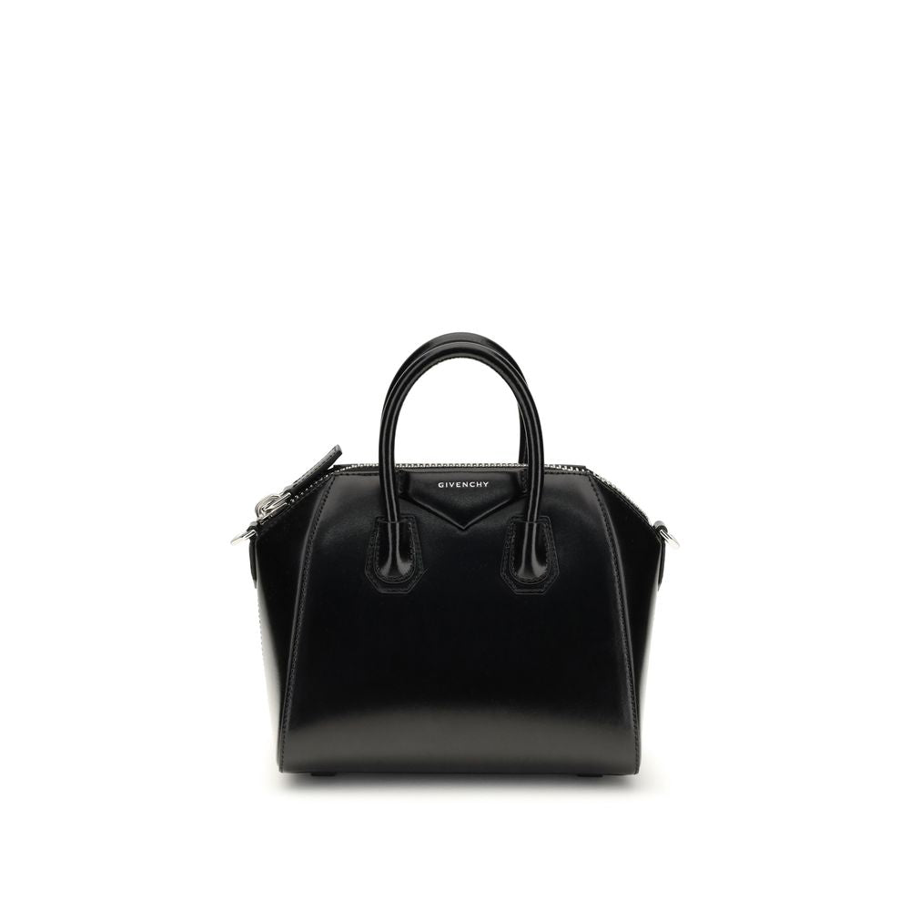 Black Calf Leather Bos Taurus Handbag - ventzia