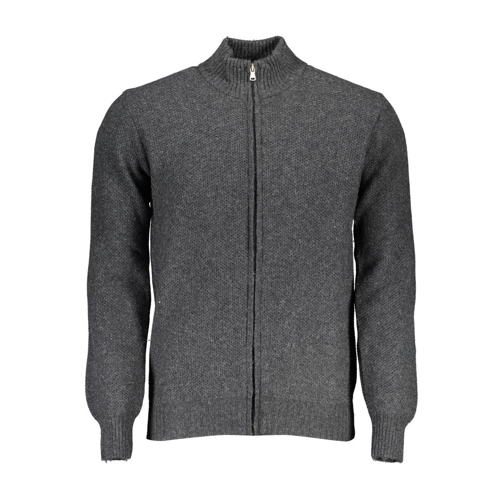 Grigio Wool Men Cardigan - ventzia