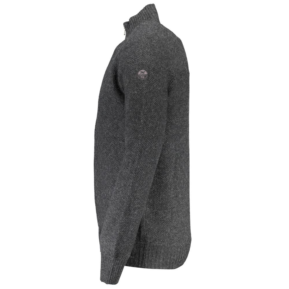 Grigio Wool Men Cardigan - ventzia