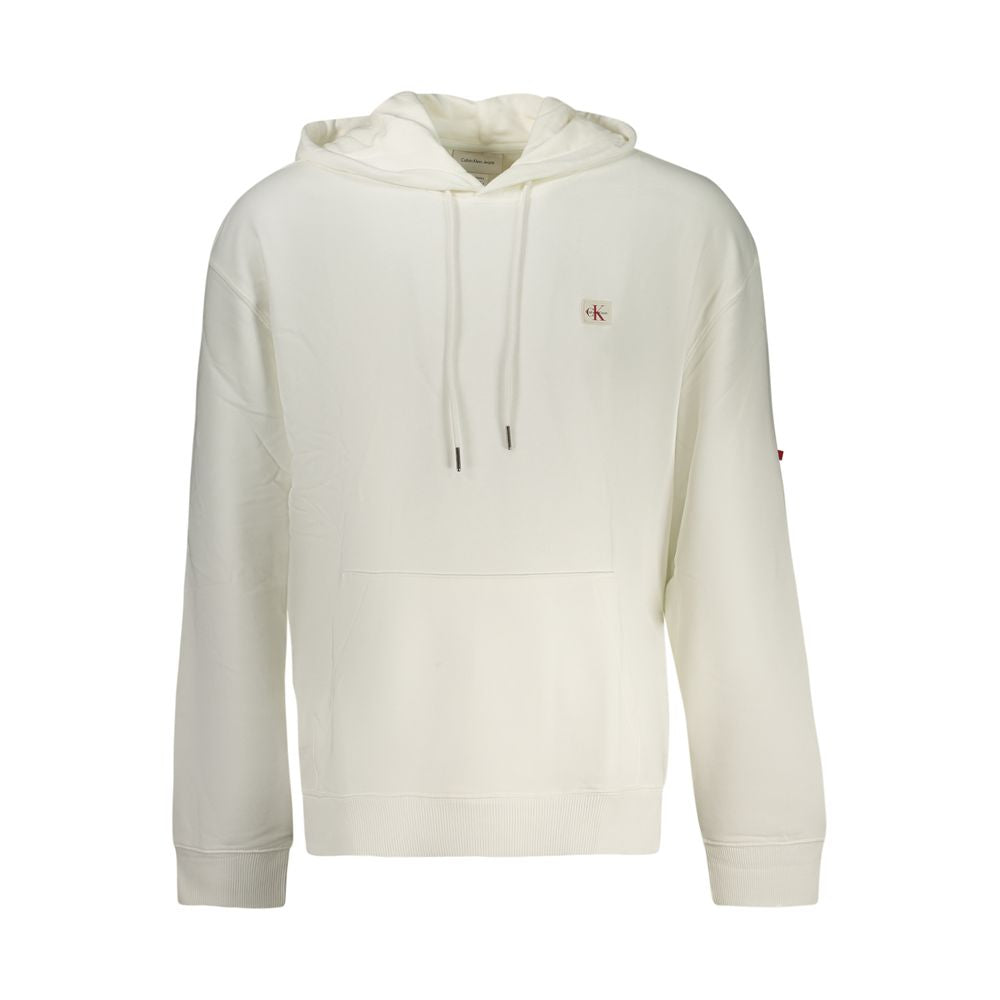 White Cotton Men Sweatshirt - ventzia