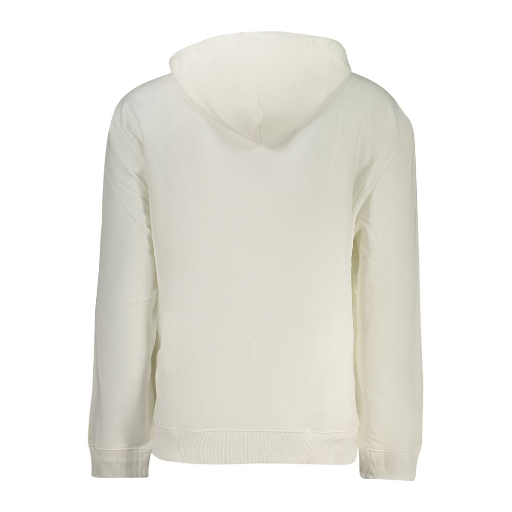 White Cotton Men Sweatshirt - ventzia