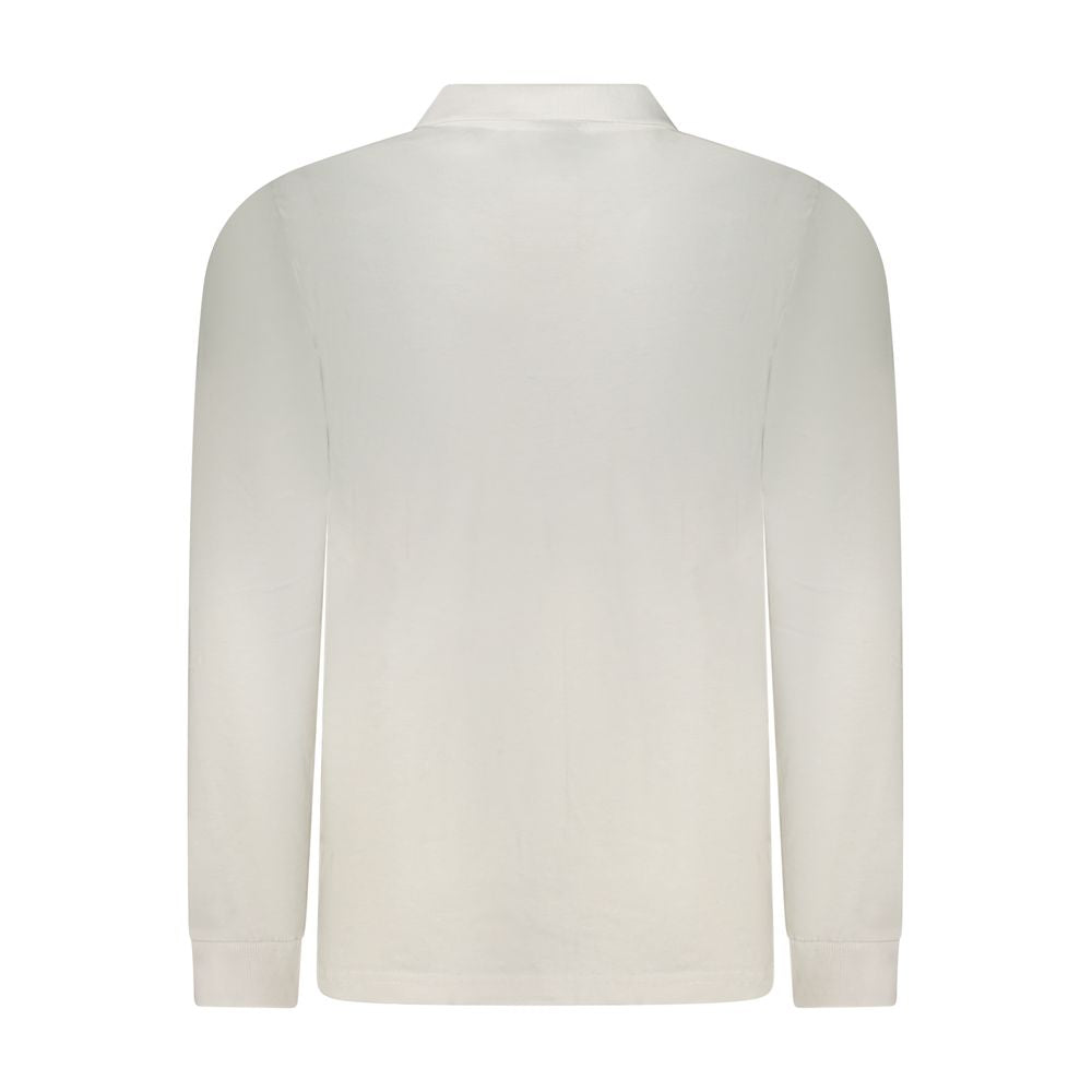 White Cotton Men Polo Shirt - ventzia