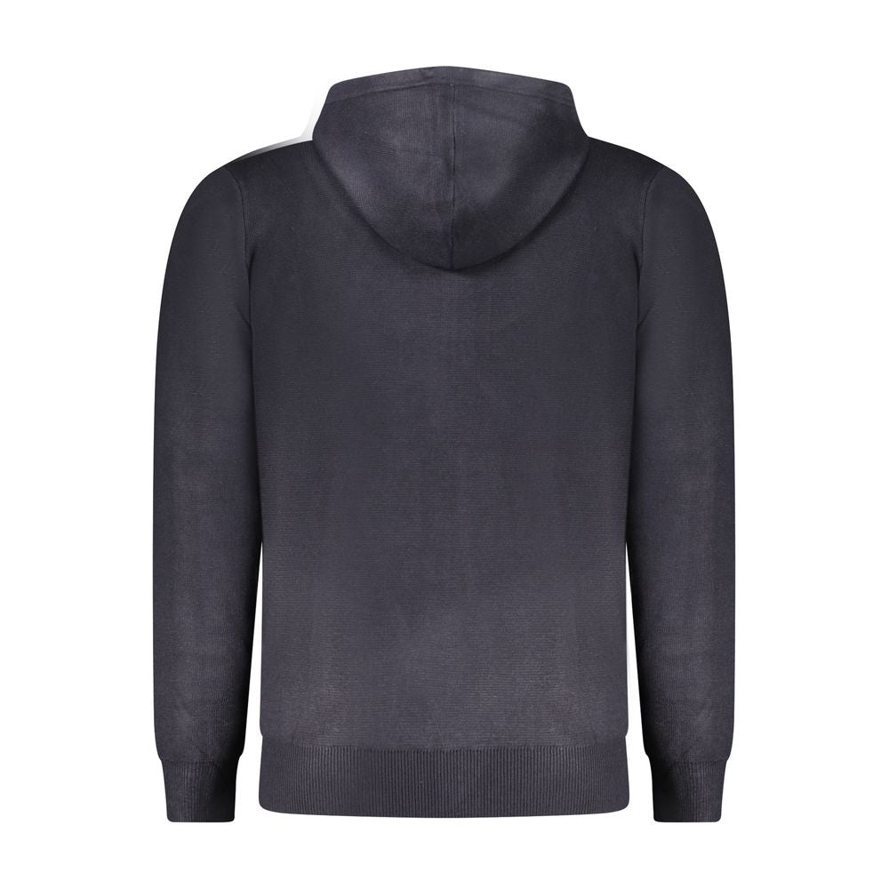 Blu Poliestere Men Cardigan - ventzia