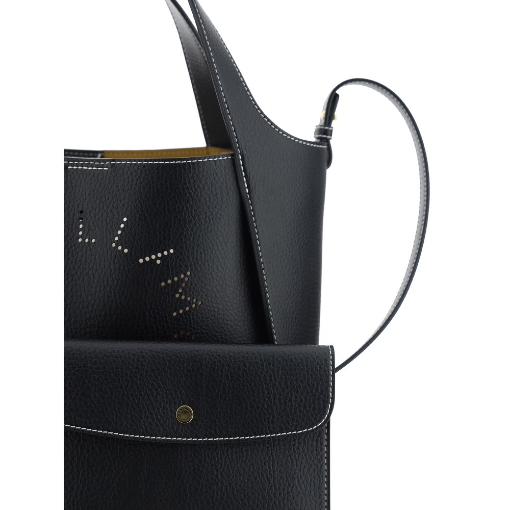 Black Polyamide Shoulder Bag - ventzia