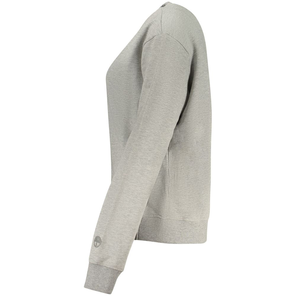 Grigio Cotton Women Sweatshirt