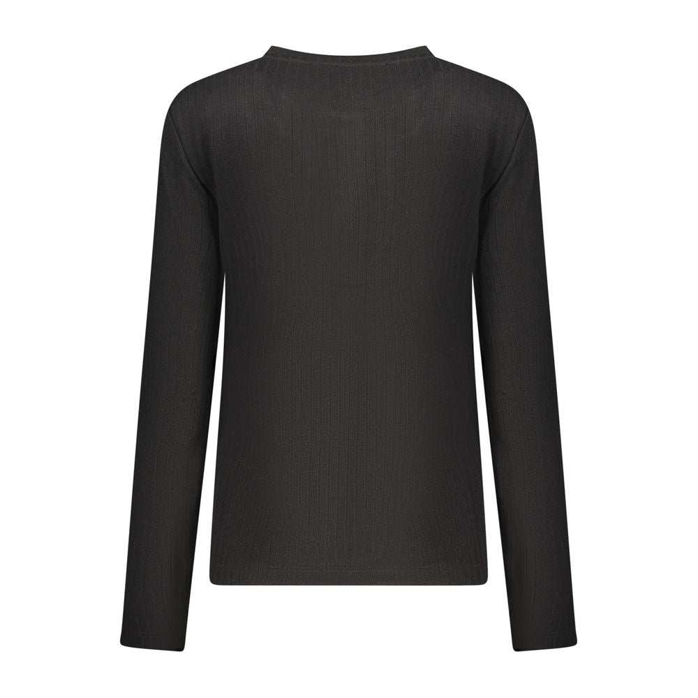 Black Polyester Women's Sweater - ventzia