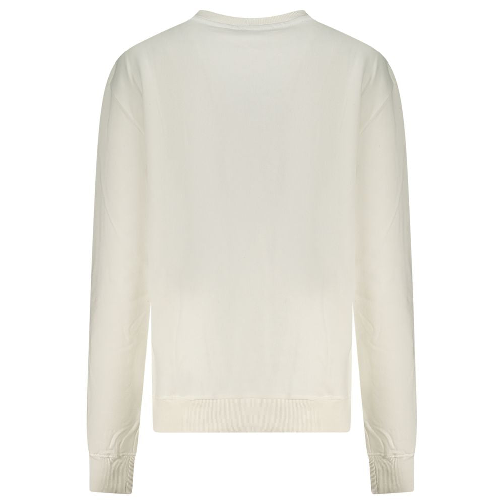 White Cotton Women Sweatshirt - ventzia