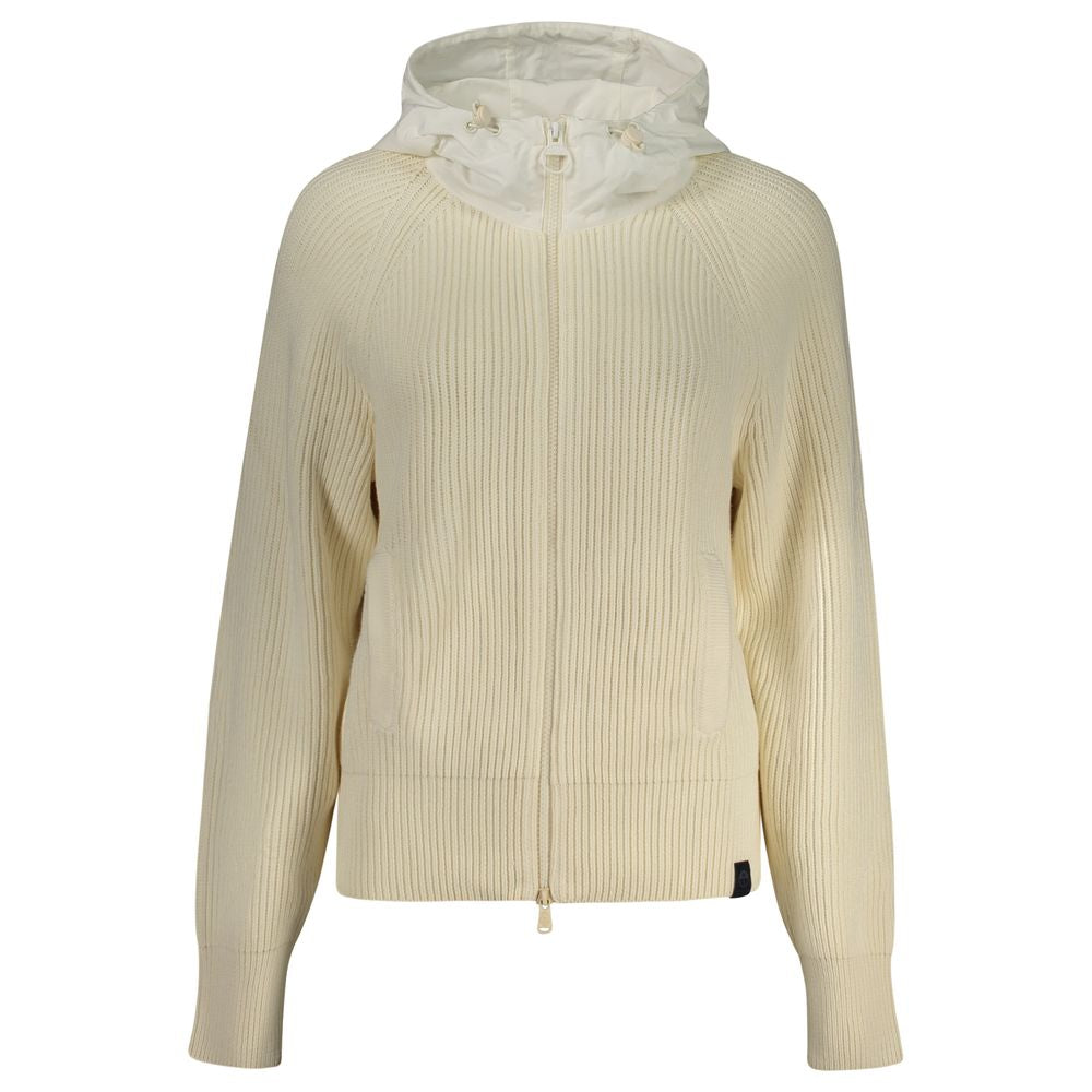 White Polyester Women Cardigan - ventzia