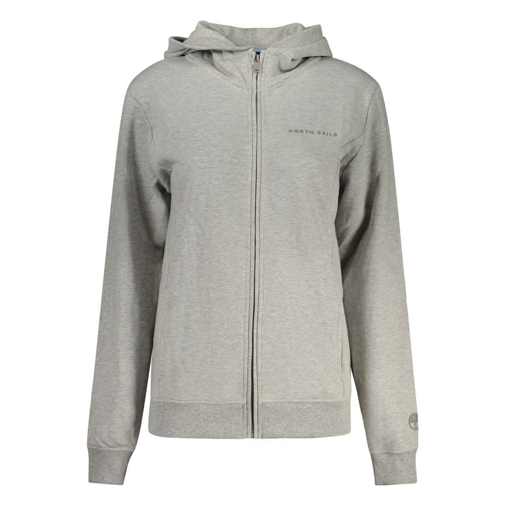 Grigio Cotton Women Hoodie - ventzia