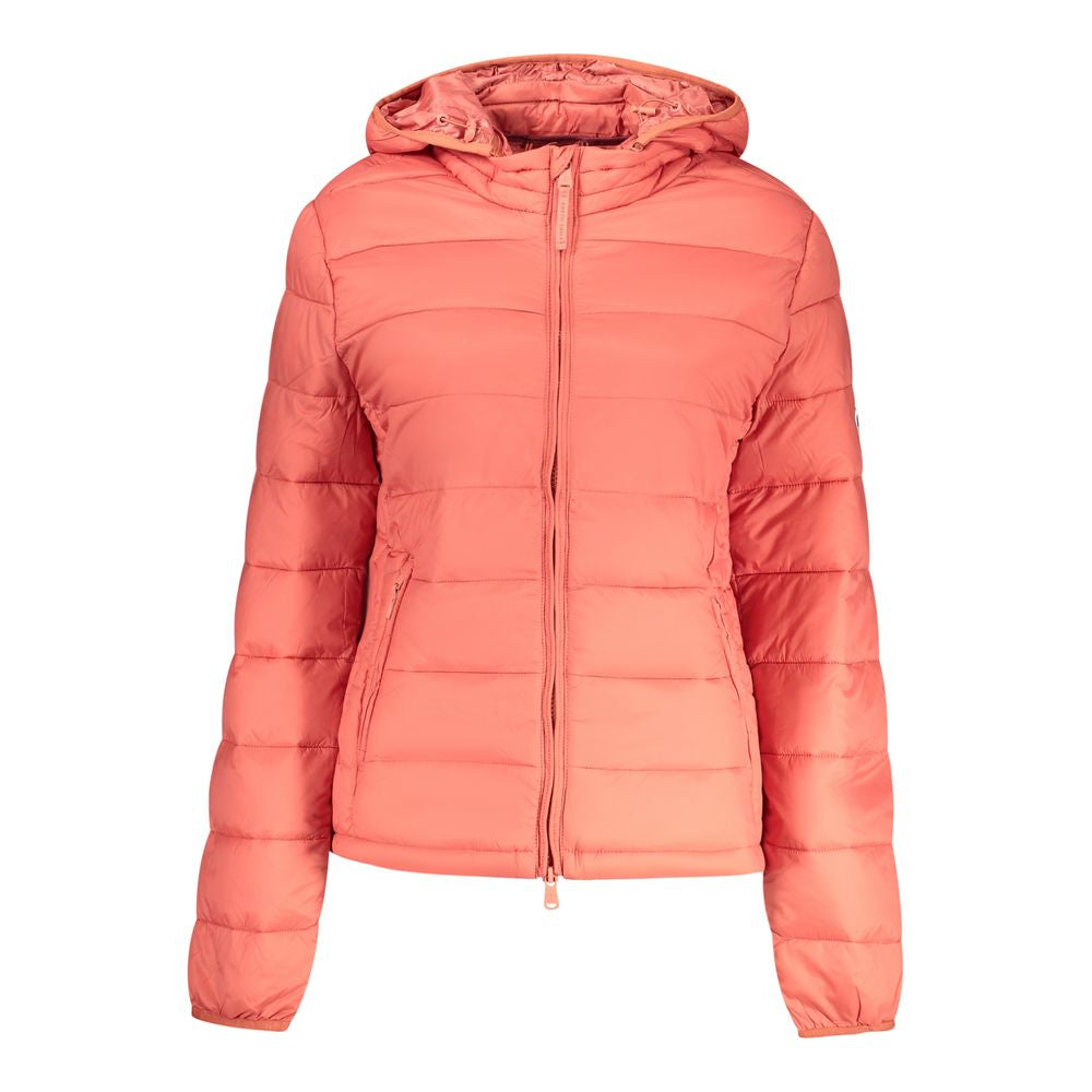 Red Polyester Women's Jacket - ventzia