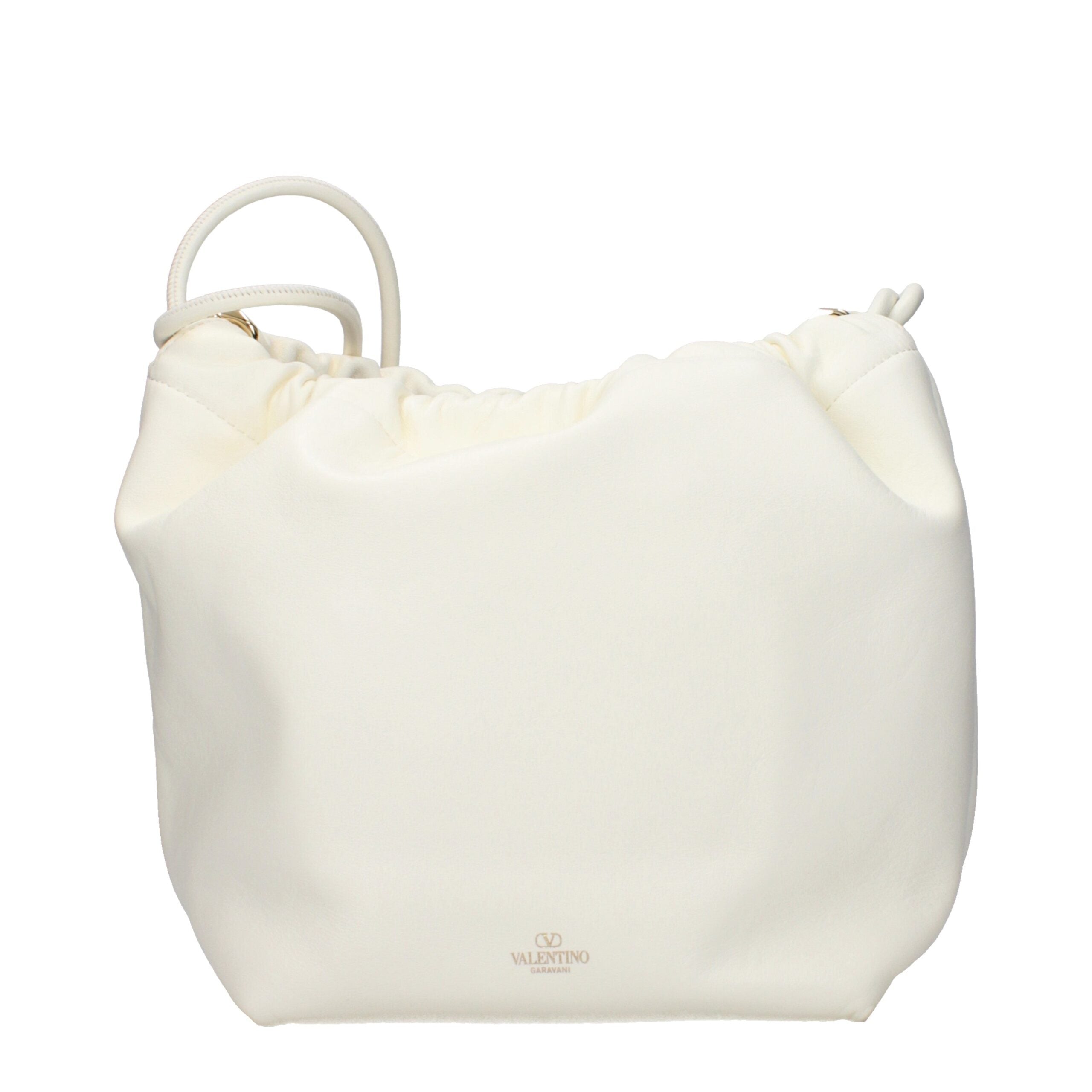 Beige Leather Shoulder Bag