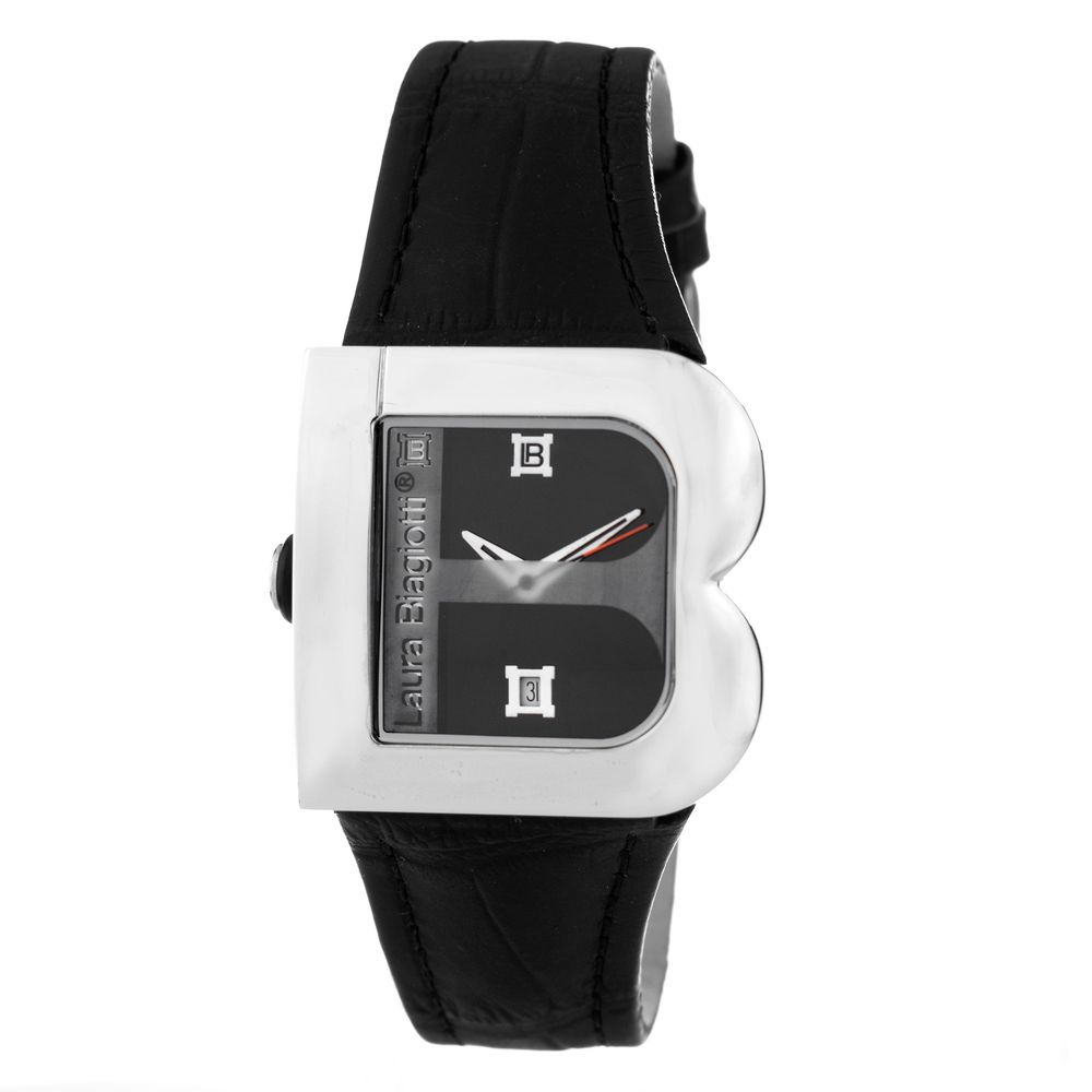 Black Leather Dress Watch - ventzia