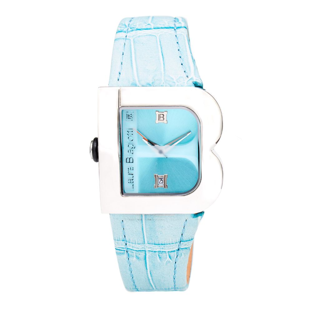 Blue Leather Dress Watch - ventzia