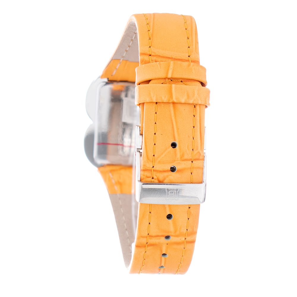 Orange Leather Dress Watch - ventzia
