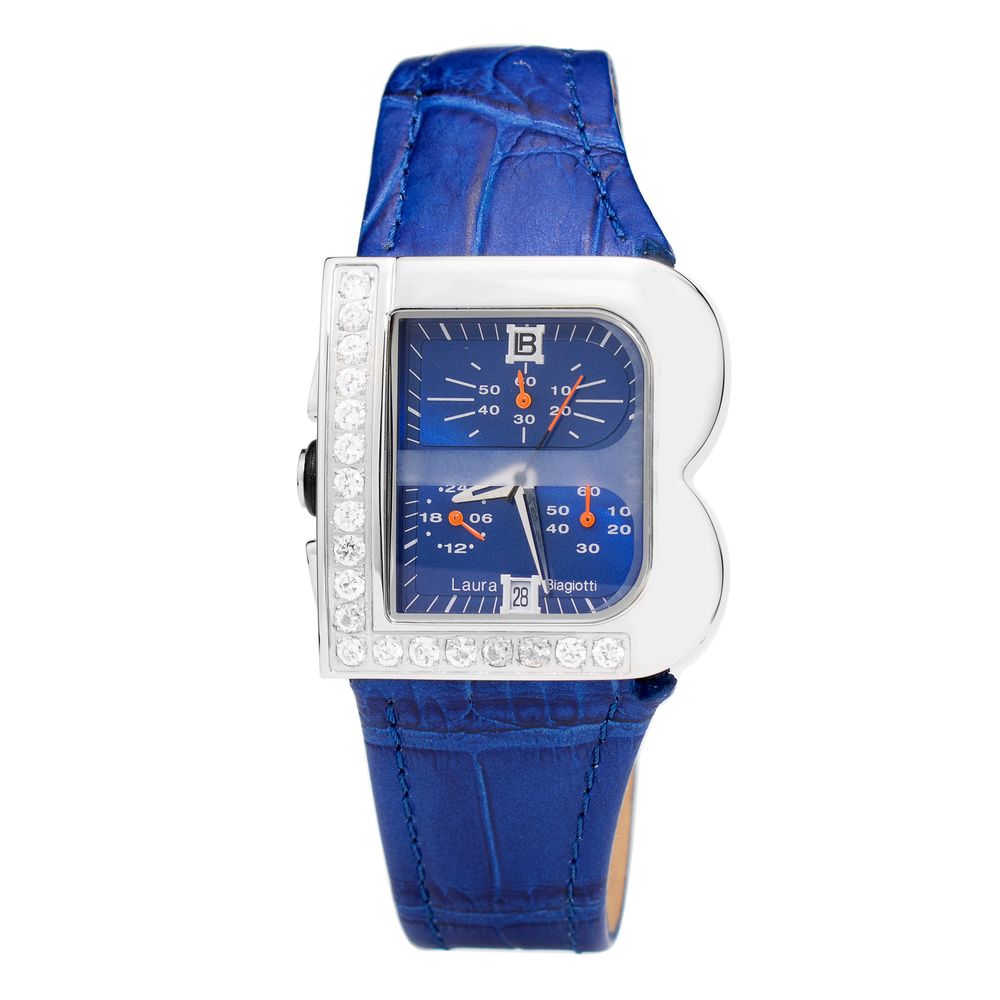 Blue Leather Dress Watch - ventzia