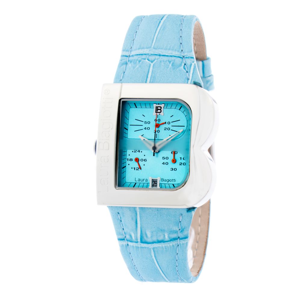 Blue Leather Dress Watch - ventzia
