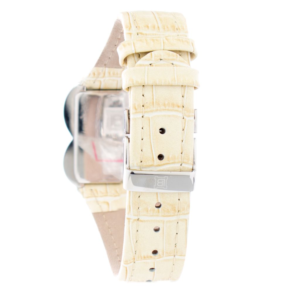 Beige Leather Dress Watch - ventzia