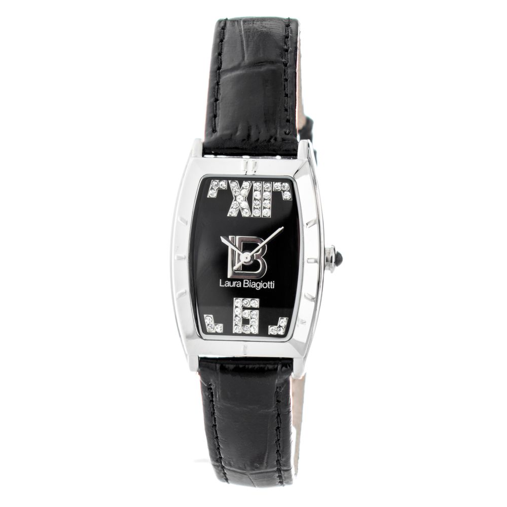 Black Leather Dress Watch - ventzia