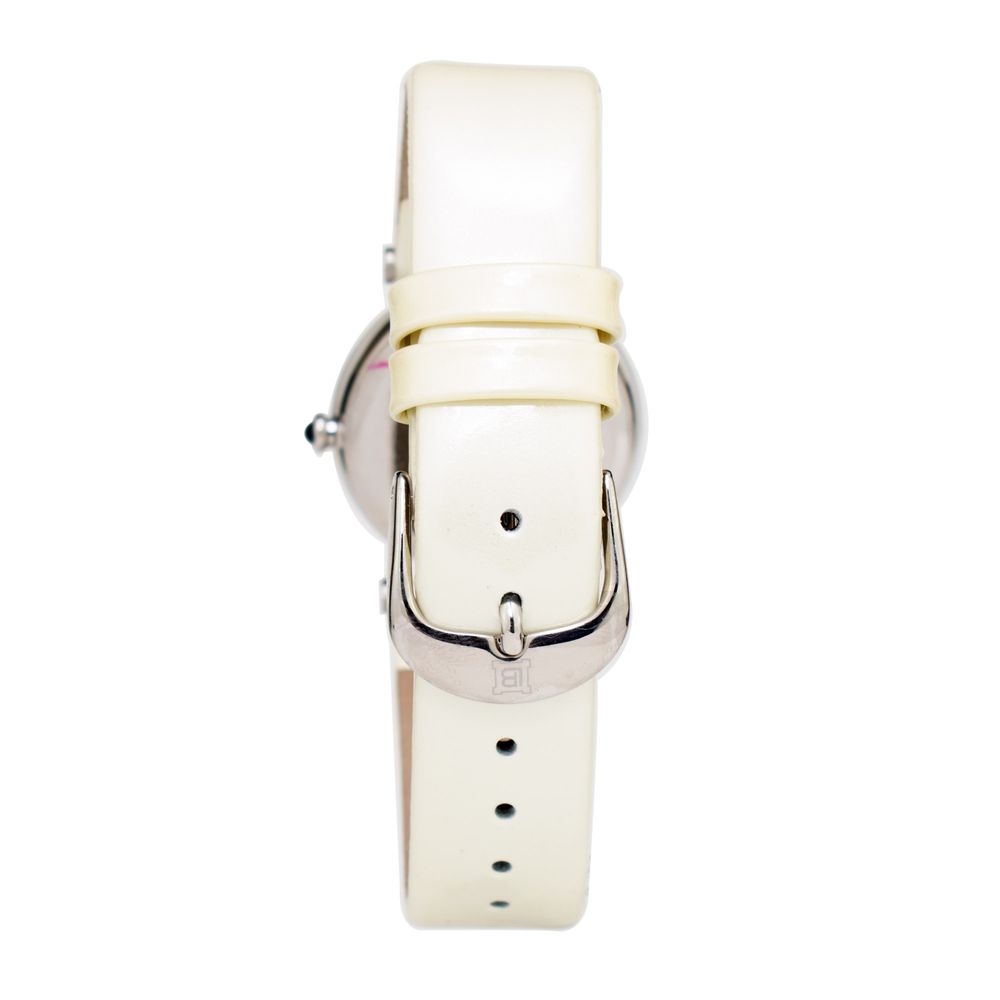 Beige Leather Dress Watch - ventzia