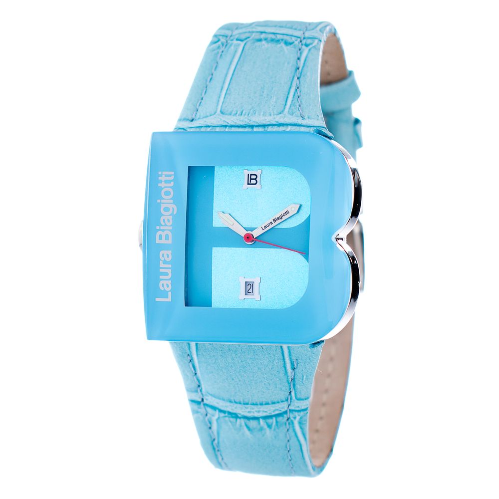 Blue Leather Dress Watch - ventzia