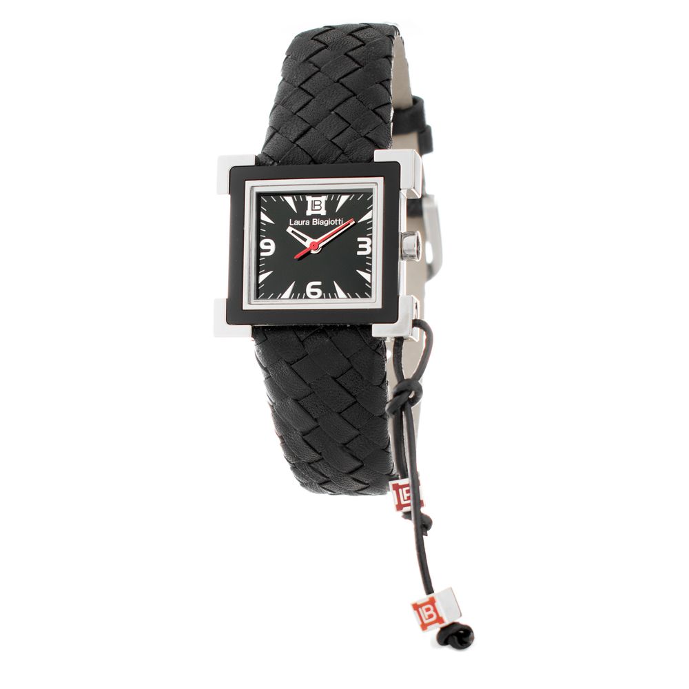 Black Leather Dress Watch - ventzia