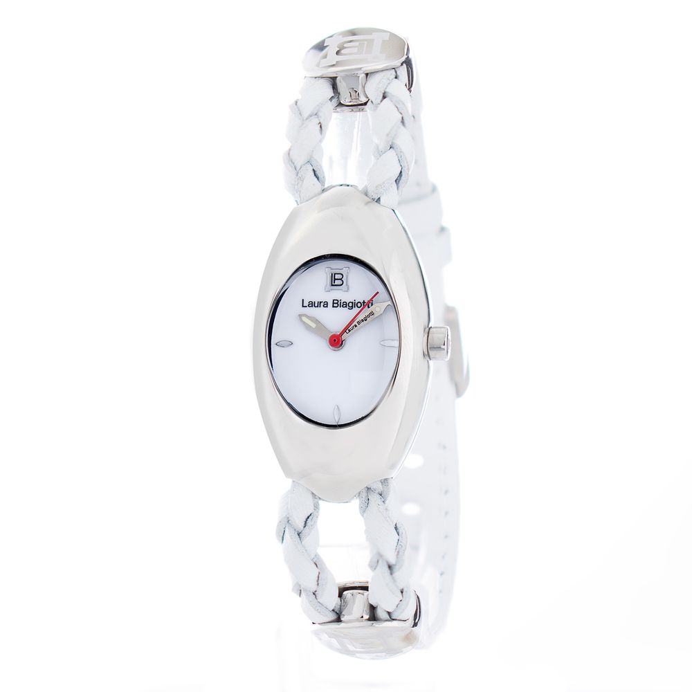 White Leather Dress Watch - ventzia