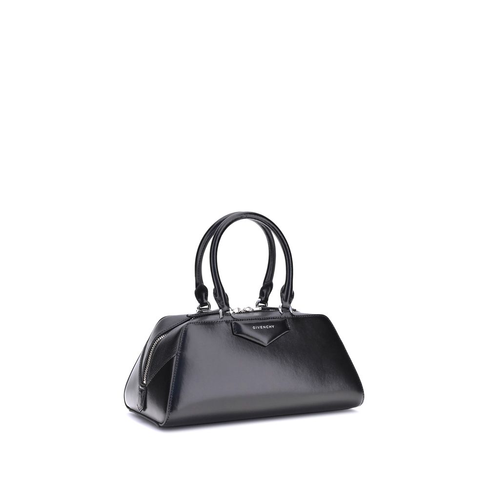 Black Calf Leather Bos Taurus Handbag - ventzia