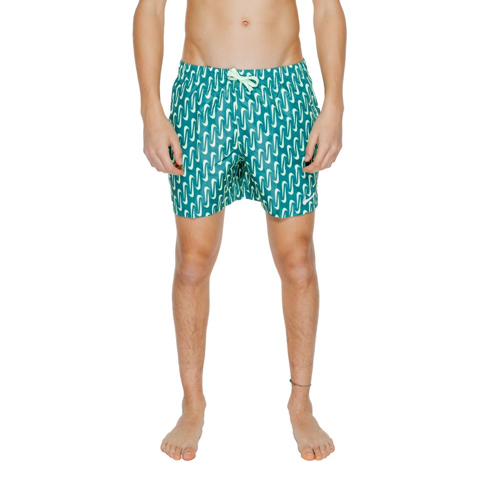 Bicolor Polyester Swim Shorts - ventzia
