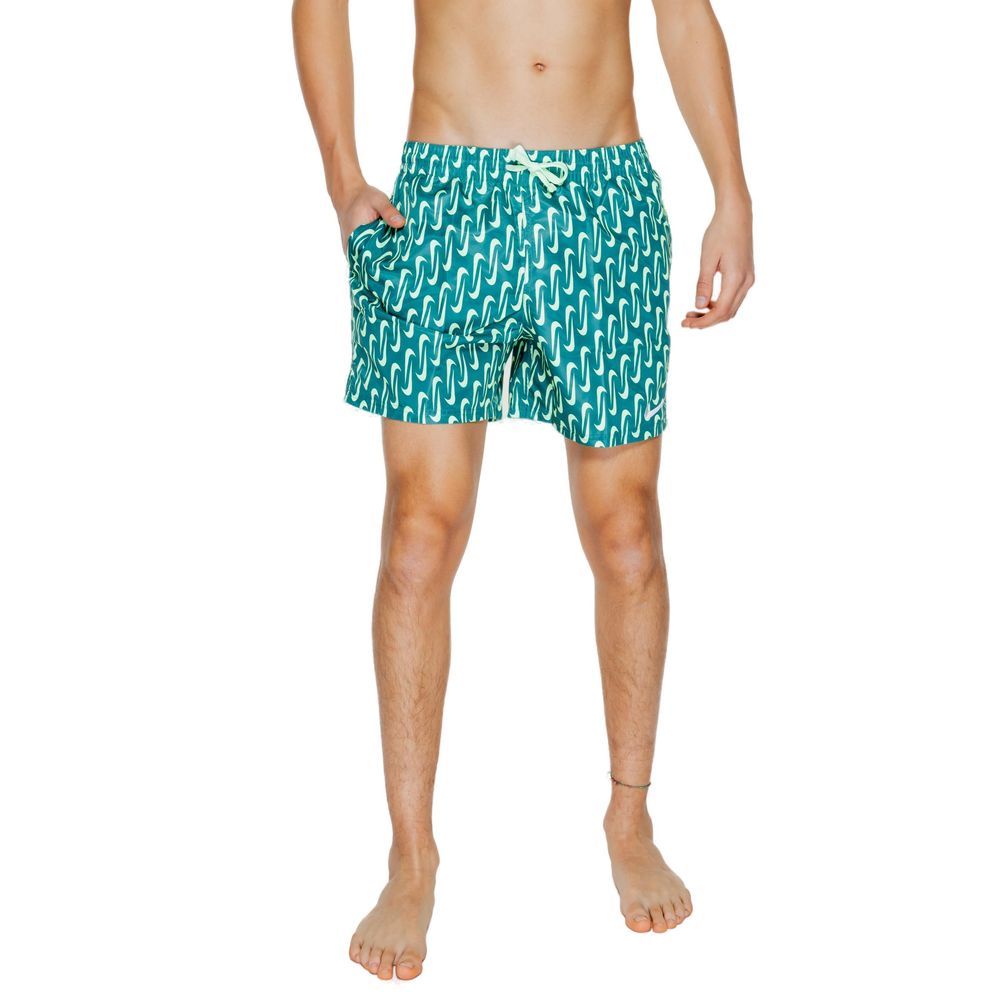 Bicolor Polyester Swim Shorts - ventzia