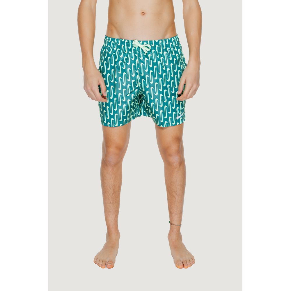 Bicolor Polyester Swim Shorts - ventzia
