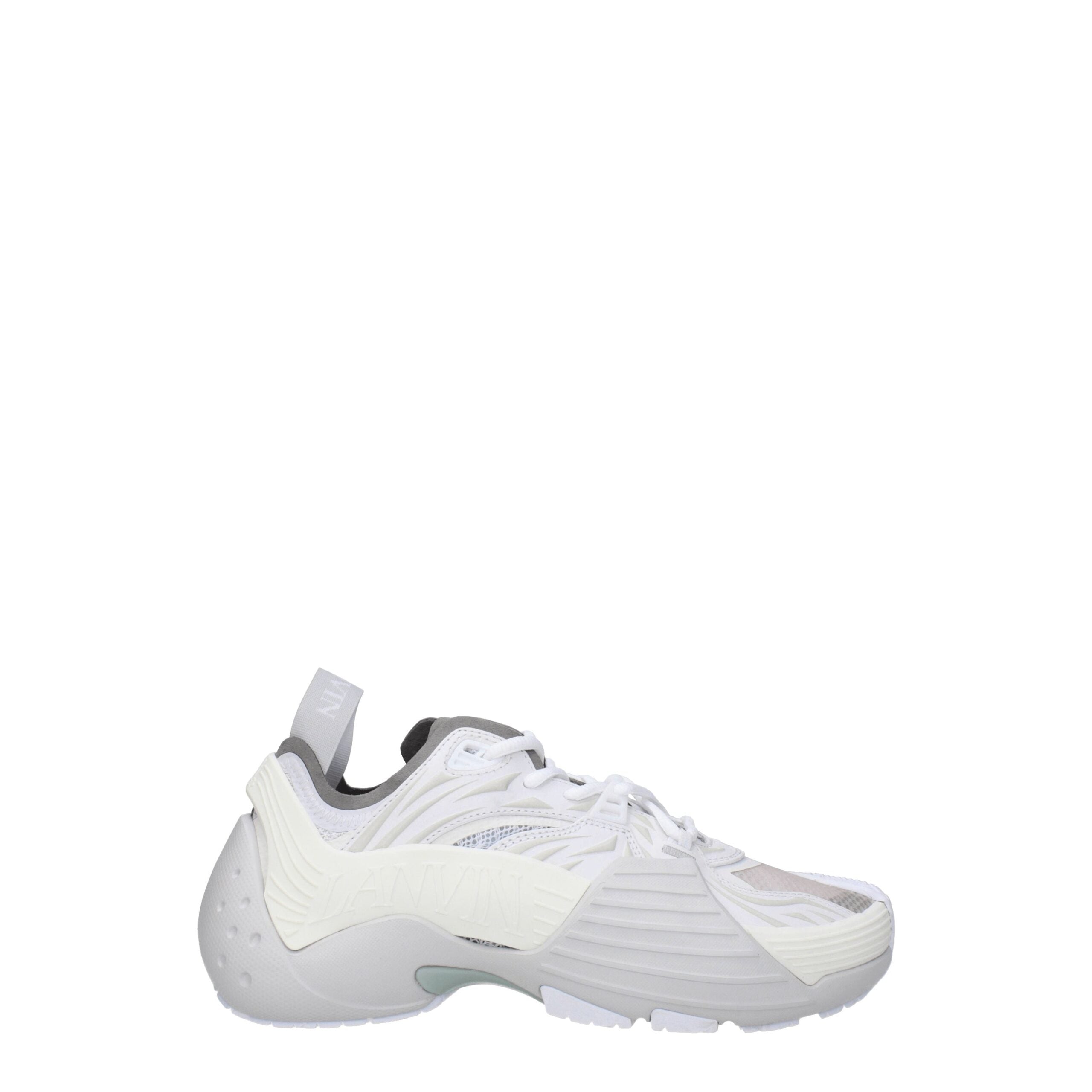 White Leather Athletic Sneakers - ventzia