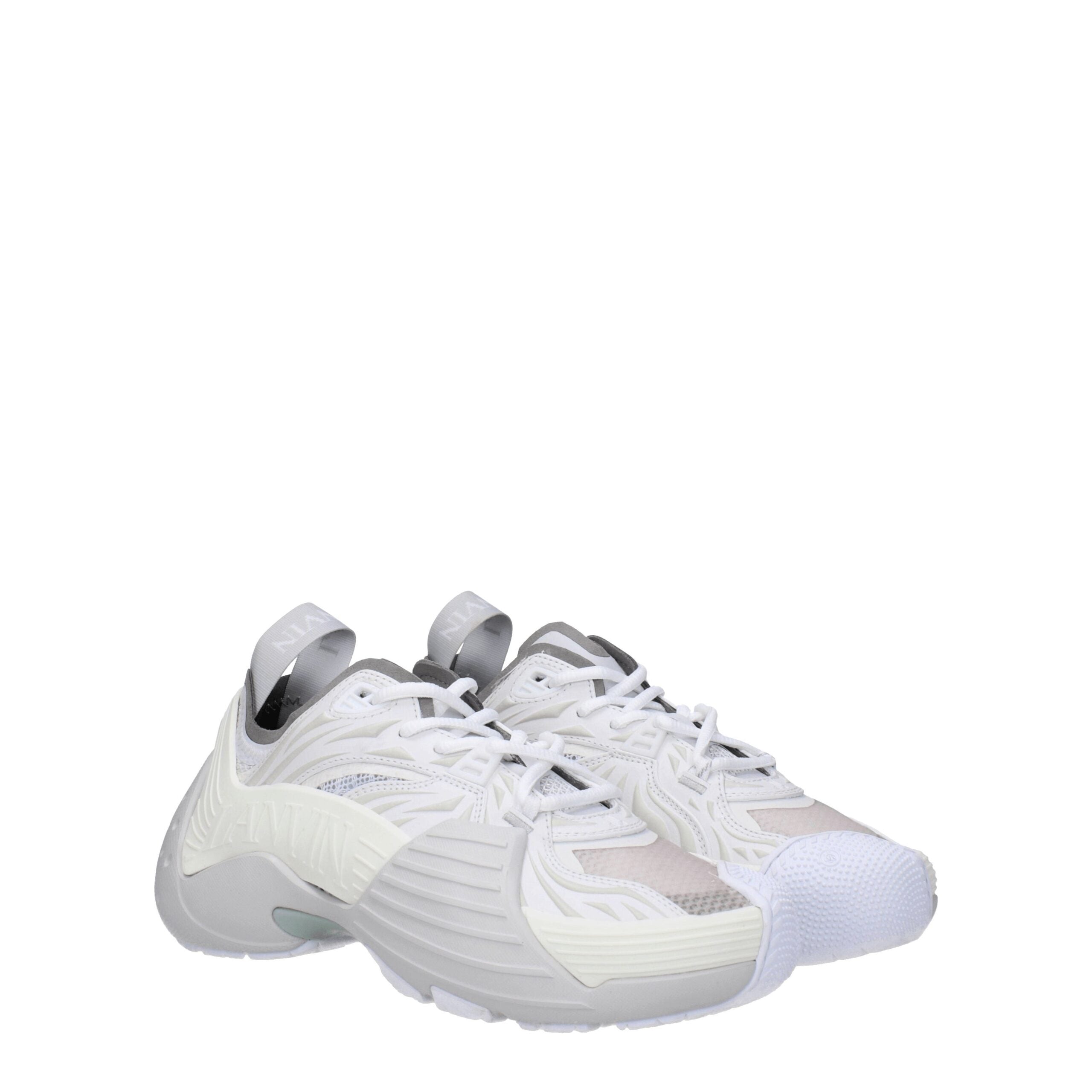 White Leather Athletic Sneakers - ventzia