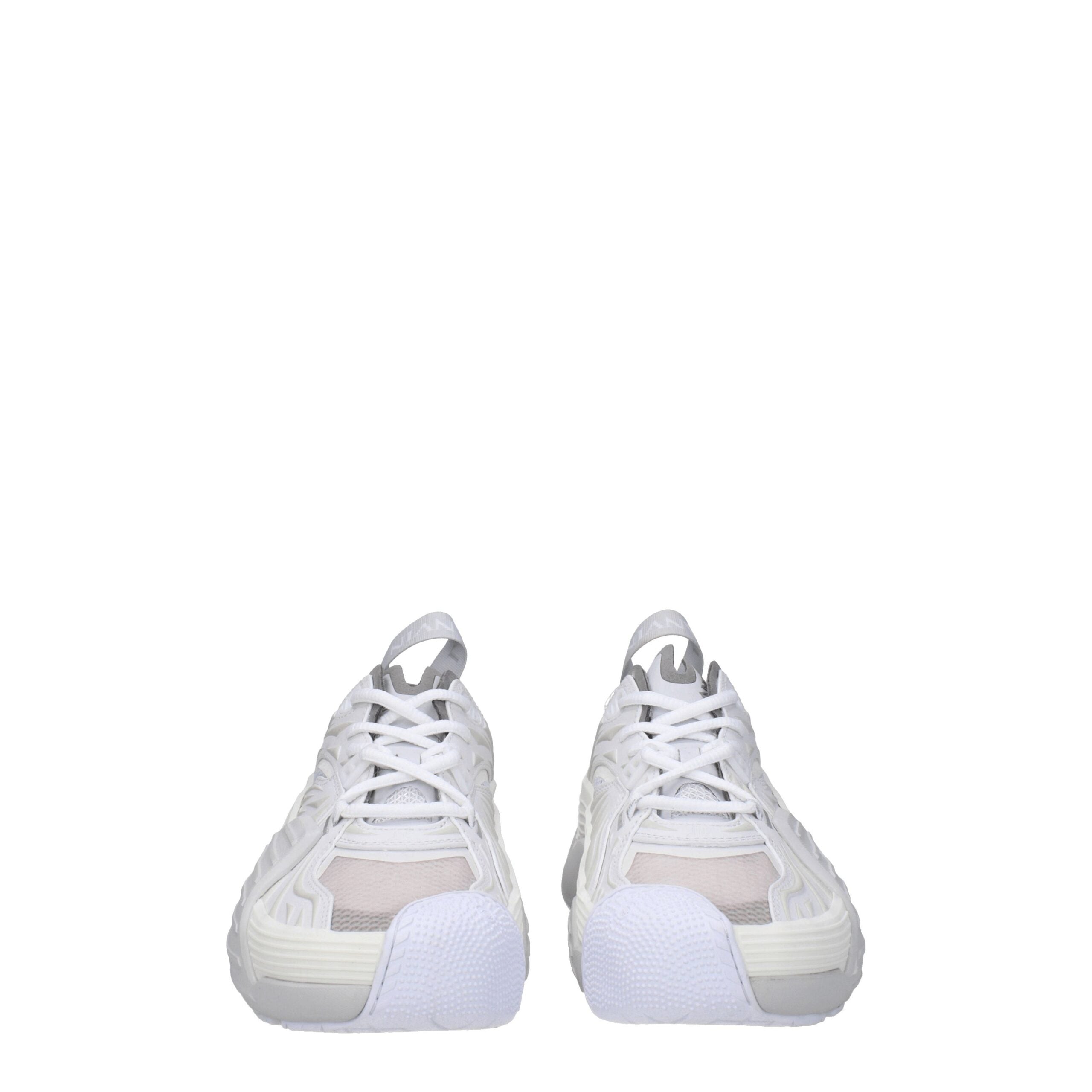 White Leather Athletic Sneakers - ventzia