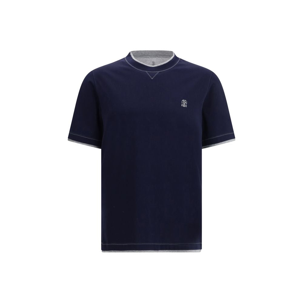 Blue Cotton T-Shirt - ventzia