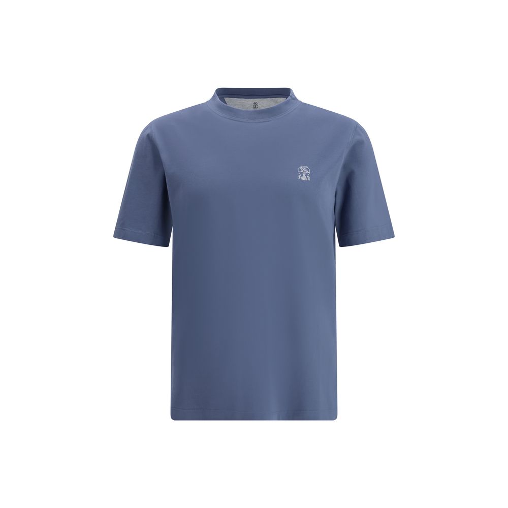 Blue Cotton T-Shirt - ventzia