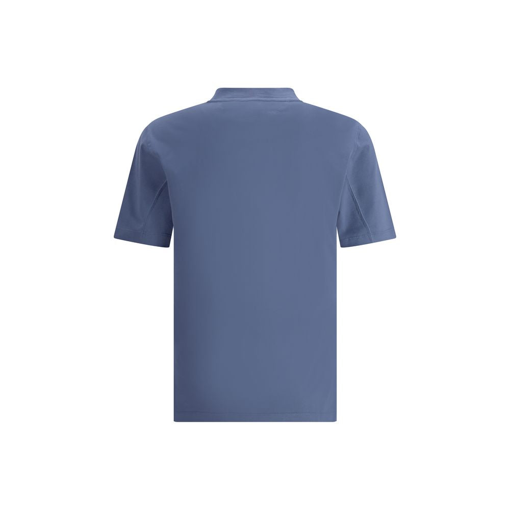 Blue Cotton T-Shirt - ventzia