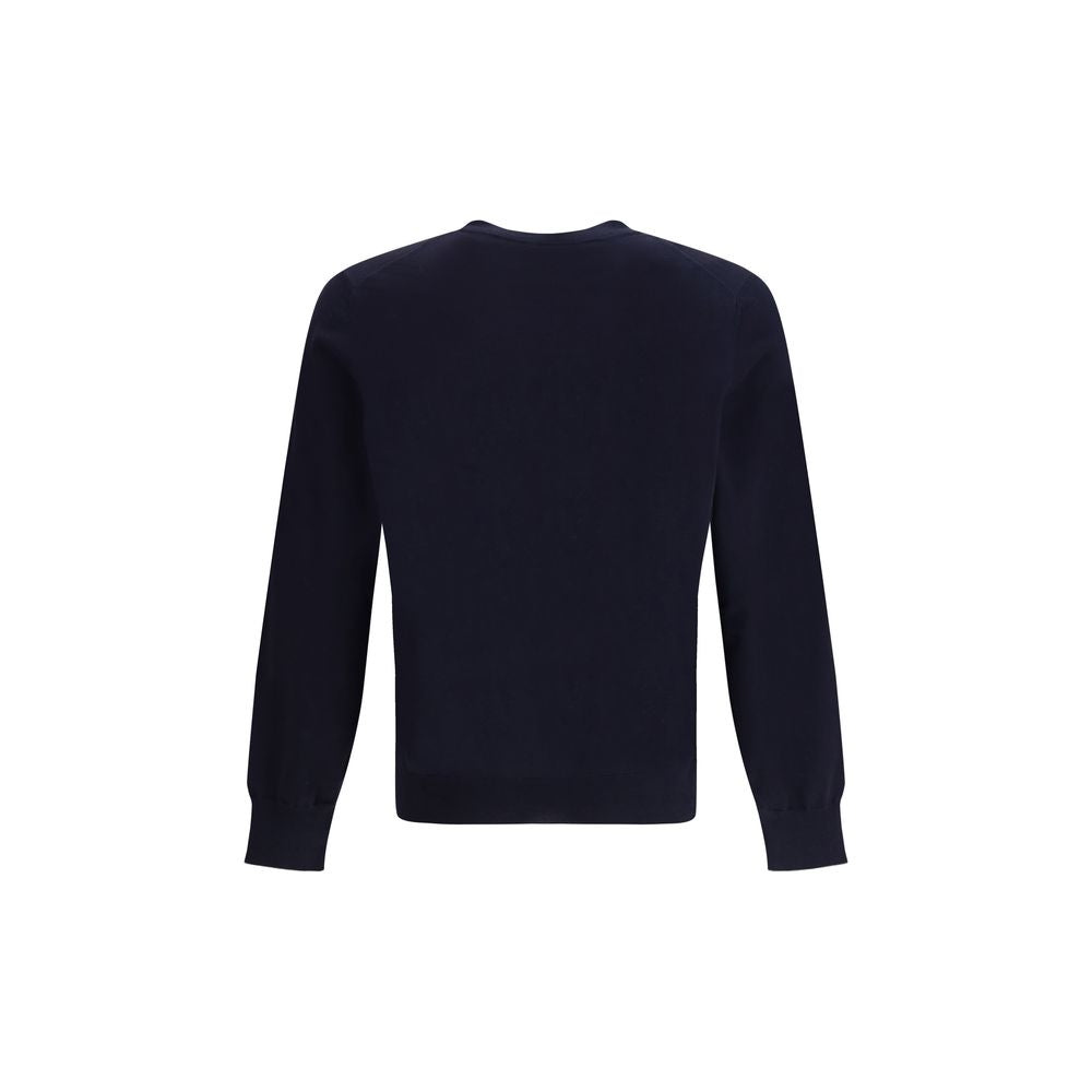 Blue Cotton Sweatshirt - ventzia