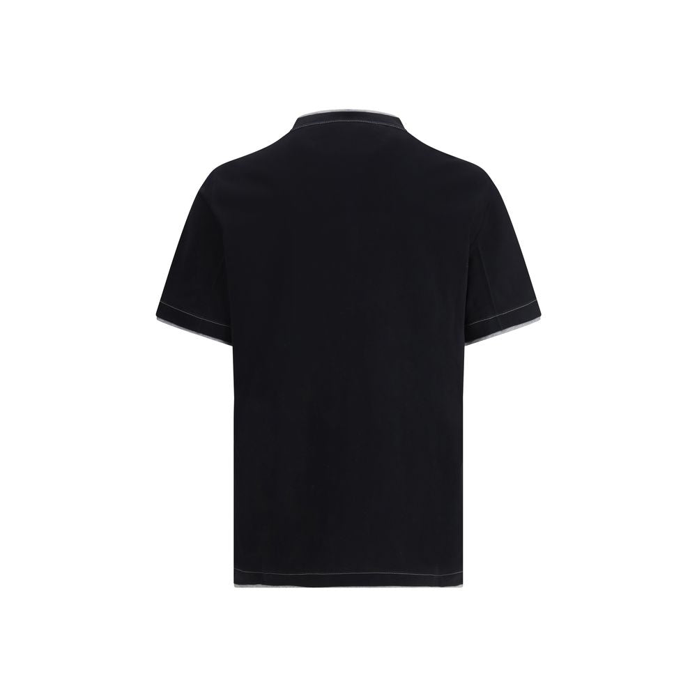 Black Cotton T-Shirt - ventzia