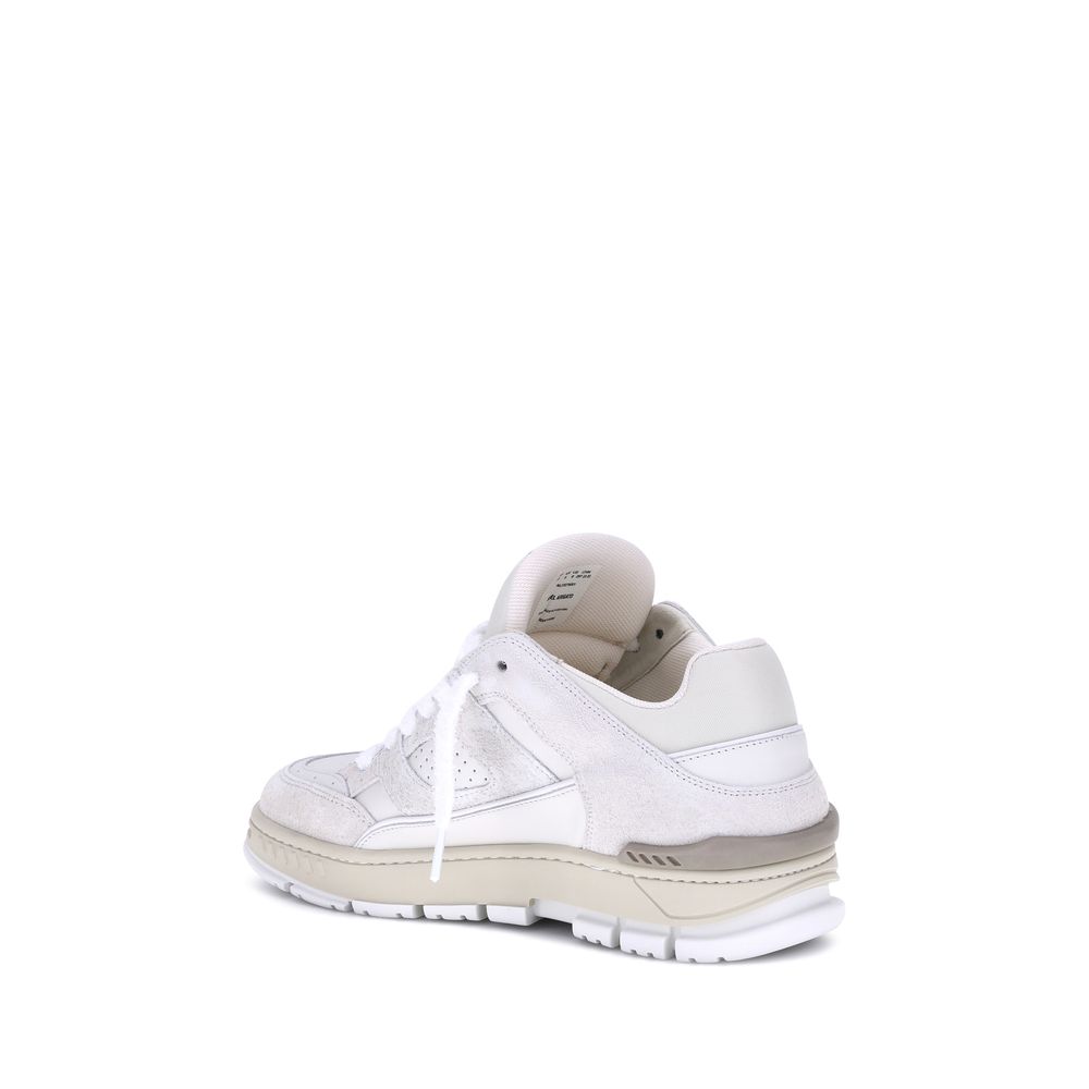 Beige Calf Leather Bos Taurus Sneakers