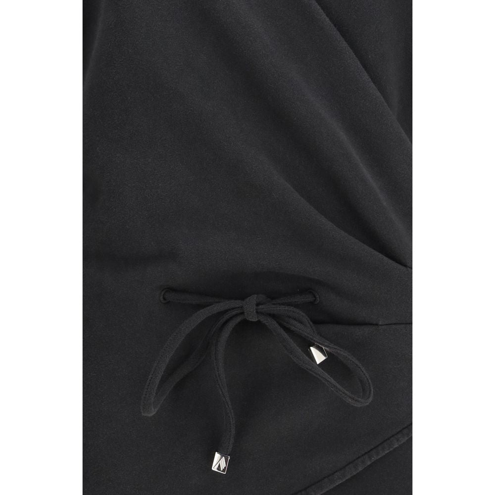 Black Cotton Casual Dress - ventzia