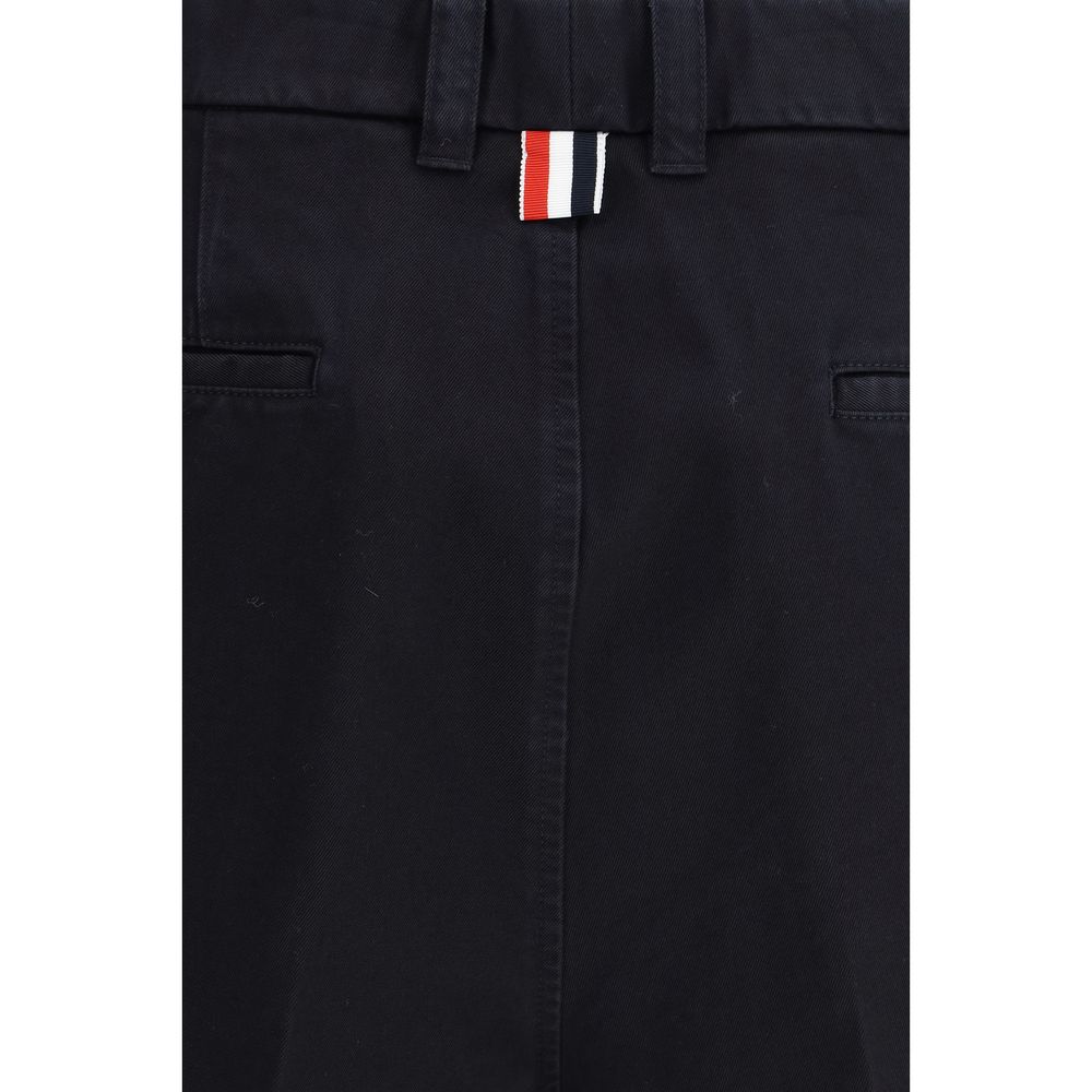 Blue Polyester Bermuda Shorts - ventzia