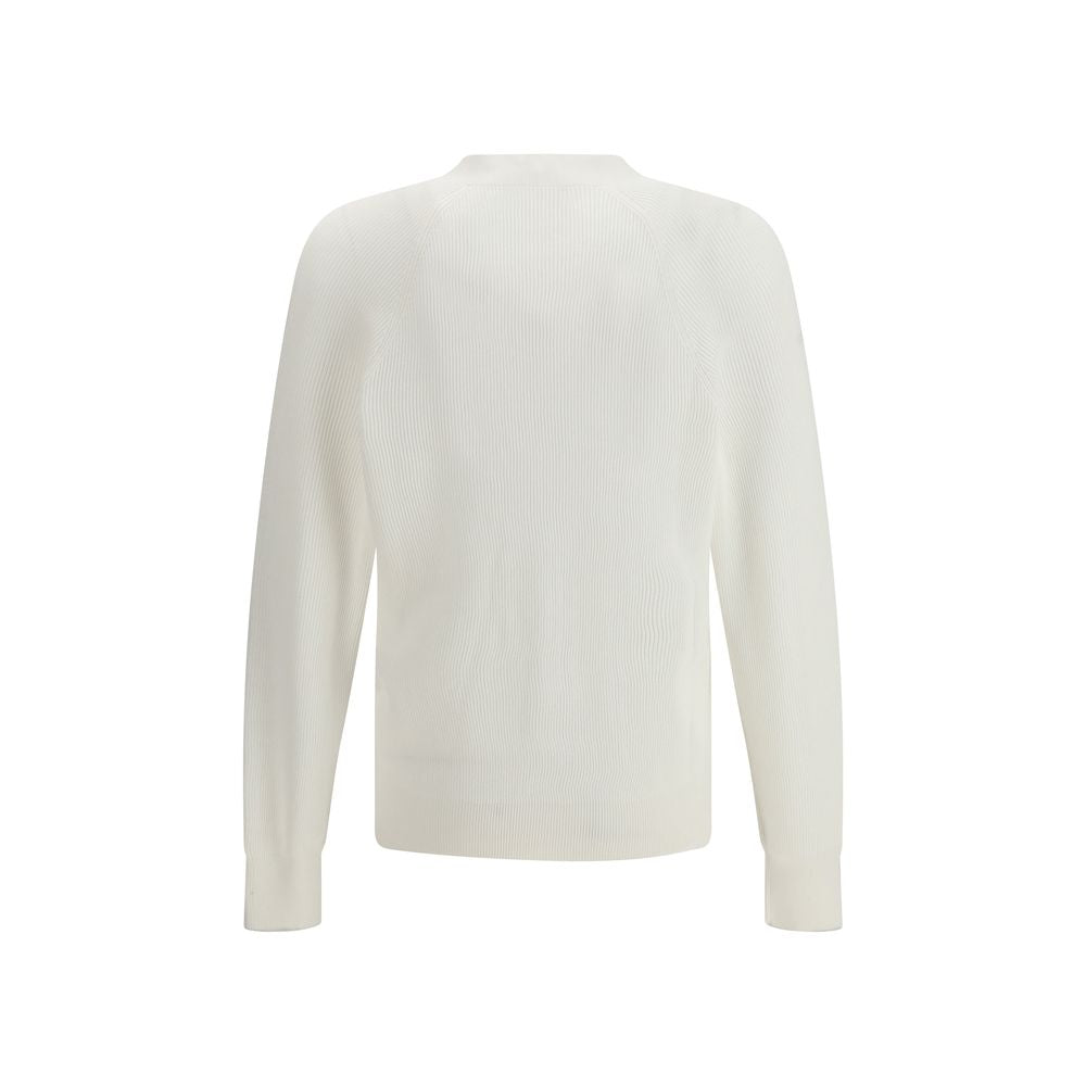 White Cotton Cardigan - ventzia