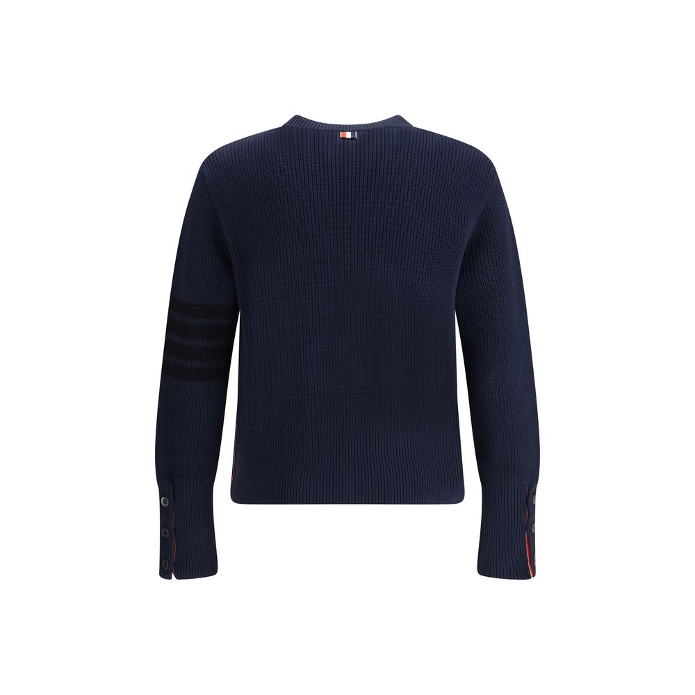Blue Cotton Sweatshirt - ventzia