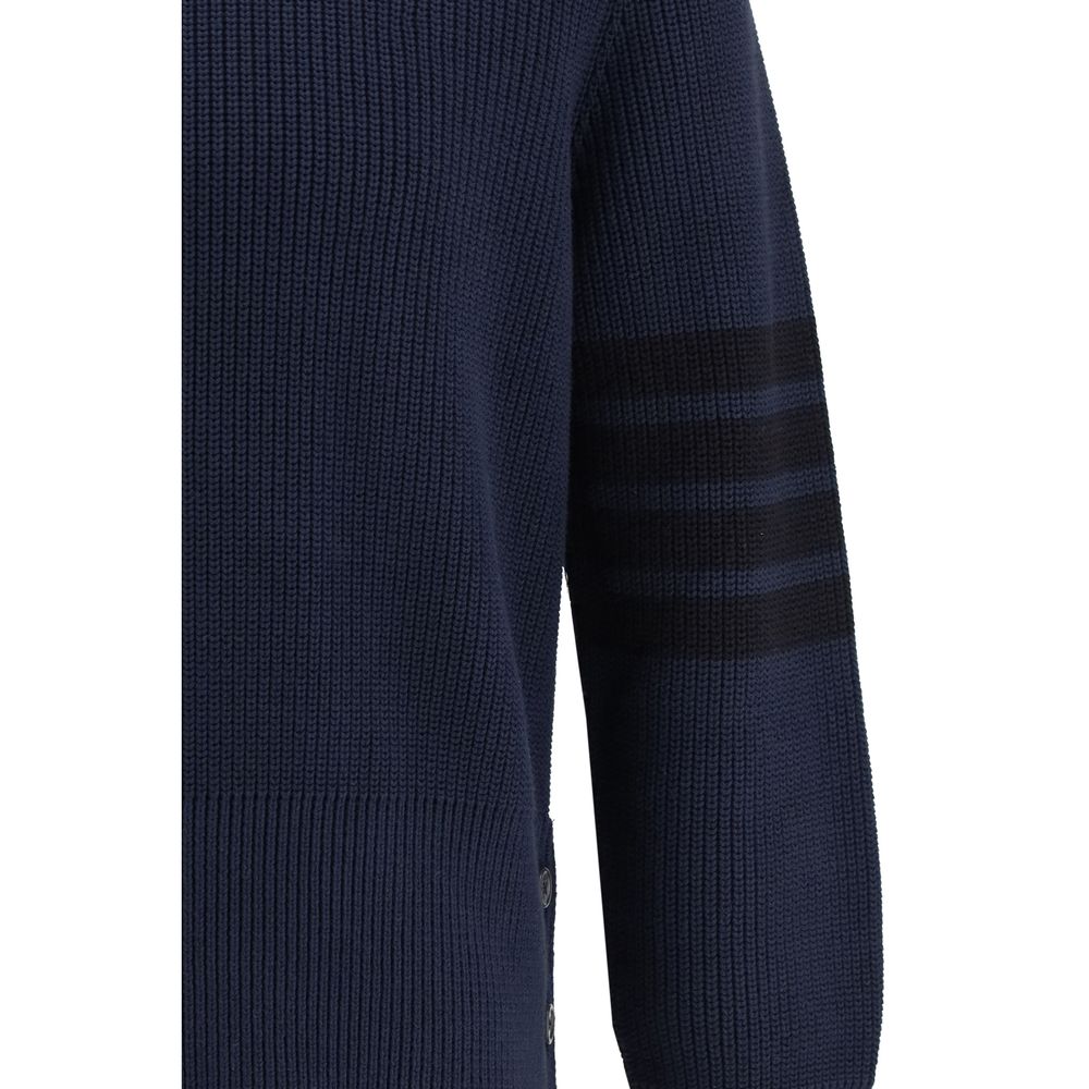 Blue Cotton Sweatshirt - ventzia