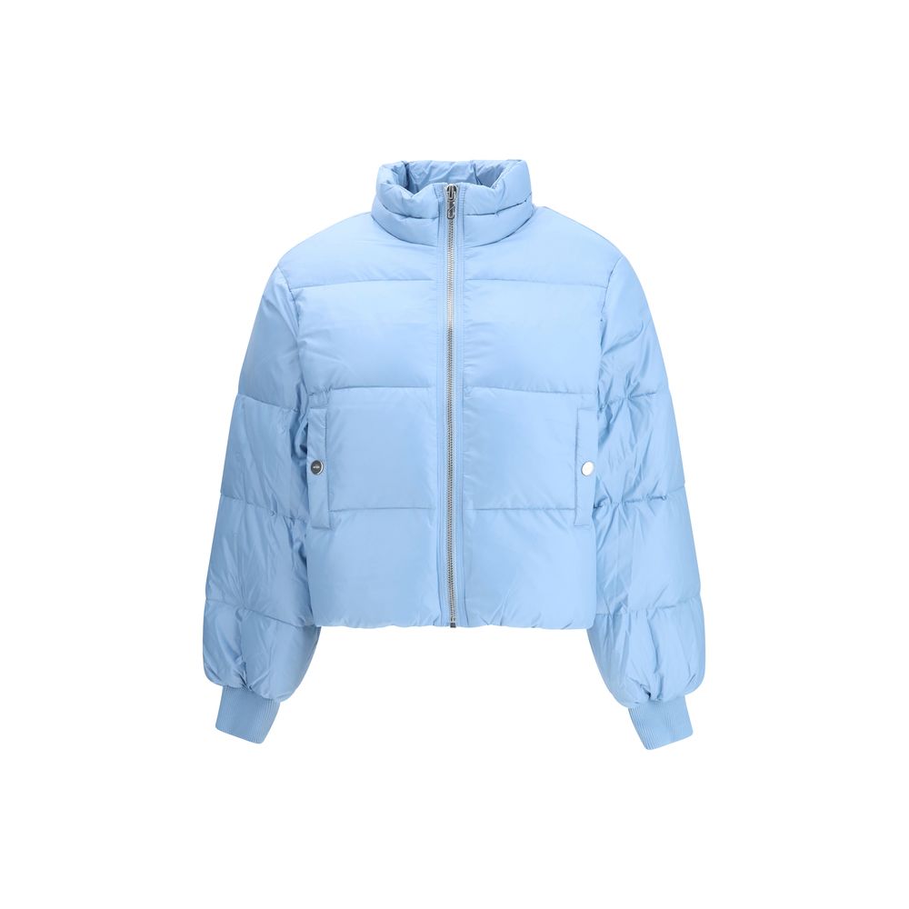 Light Blue Nylon Coat