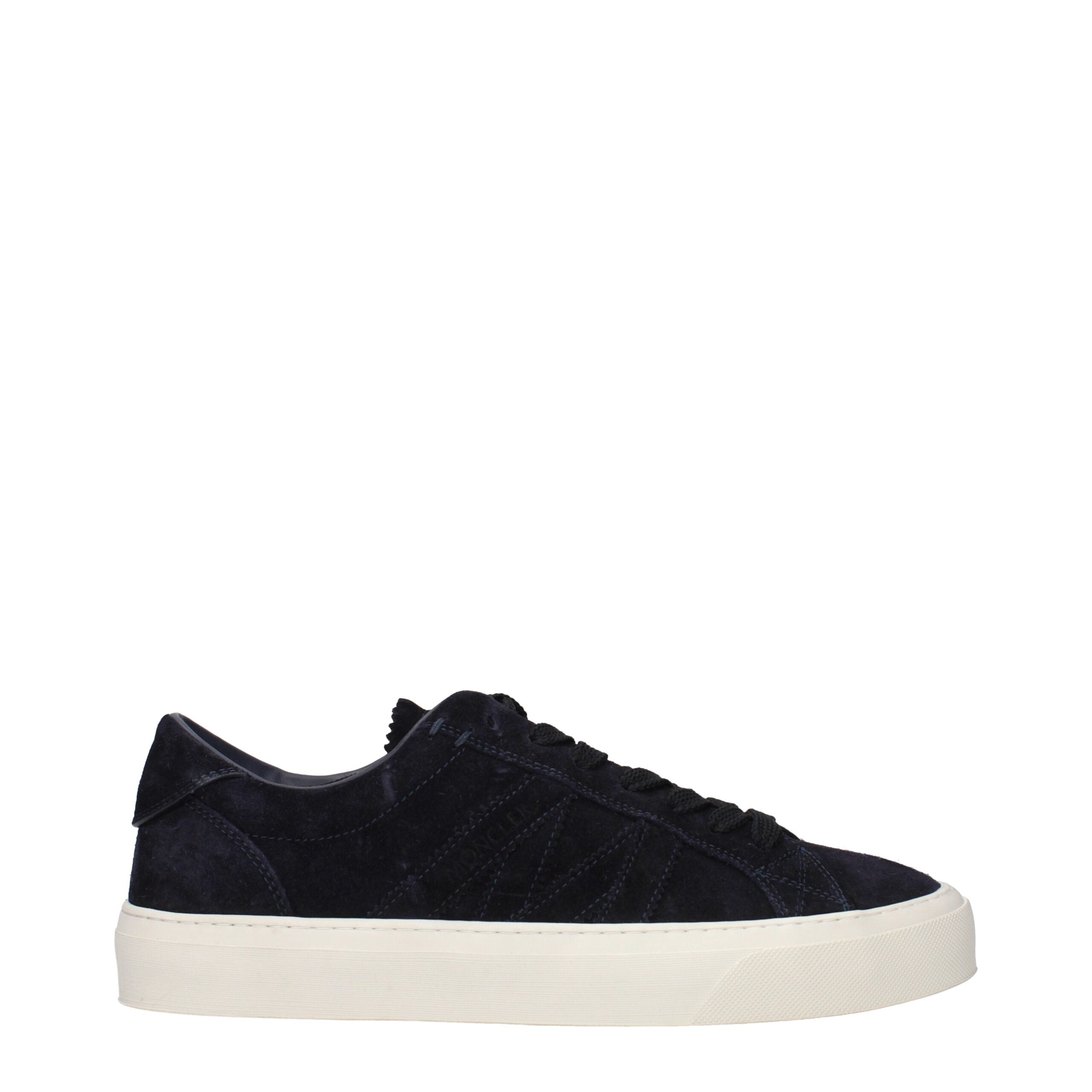 Blue Leather Low Top Sneakers - ventzia